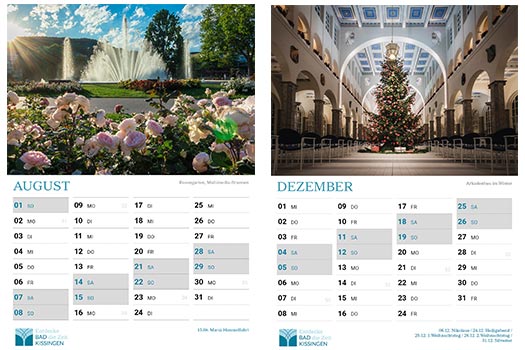 2021er Bad Kissingen Kalender 