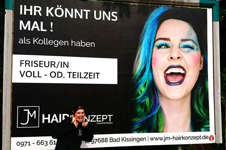 plakatwerbung JM Hairkonzept